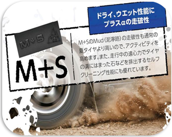 ドライ、ウェット性能にプラスαの走破性