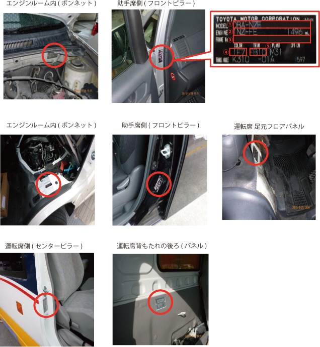 内装(車内)・外装(外回り)部品