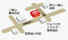 八重山農林高校 県立八重山病院 シード線 登野城小学校 りゅうせきエネルギー登野城店